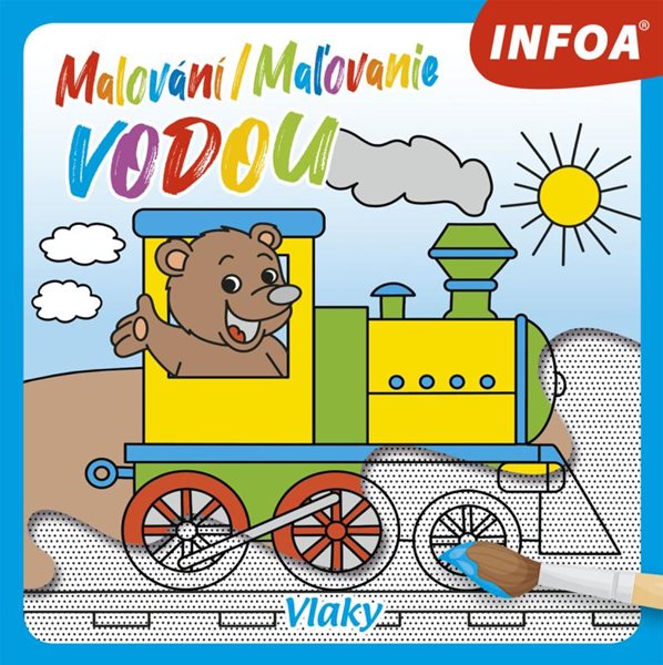 Malování / Maľovanie vodou - Vlaky - neuveden