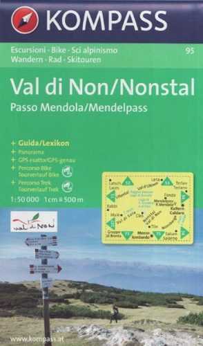 Mapa Val di Non / Nonstal Kompass 1: 50 tis.