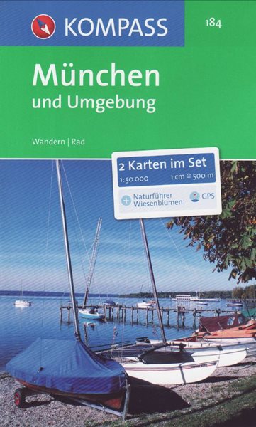 München und Umgebung Kompass 184 set 2 map - 13x20