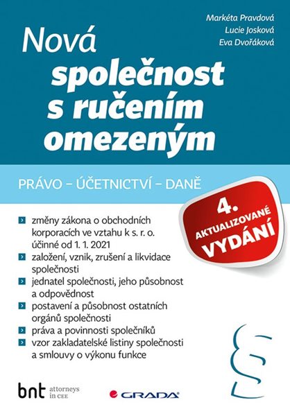 Nová společnost s ručením omezeným - 4. aktualizované vydání - Josková Lucie