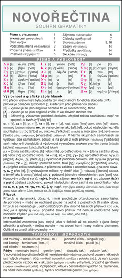 Novořečtina - souhrn gramatiky - Kyriaki Chábová - 103 x 230 mm
