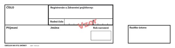 Obálka na RTG snímky / hnědá - obálka 440x380
