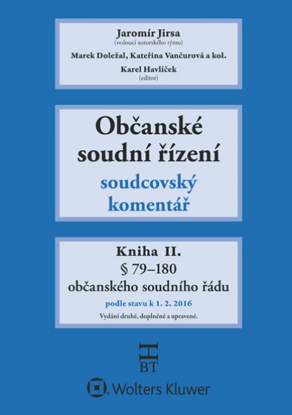 Občanské soudní řízení - Jaromír Jirsa
