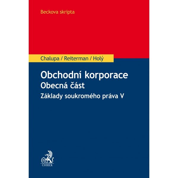 Obchodní korporace obecná část - Chalupa