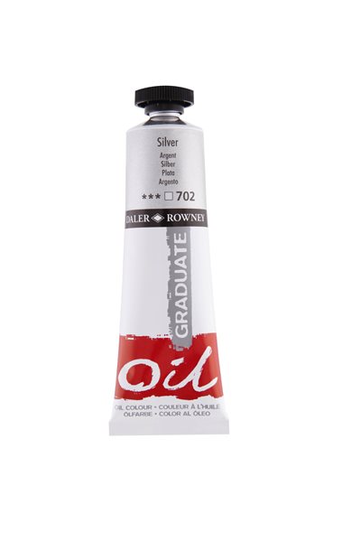 Olejová barva Daler-Rowney 38 ml - stříbrná