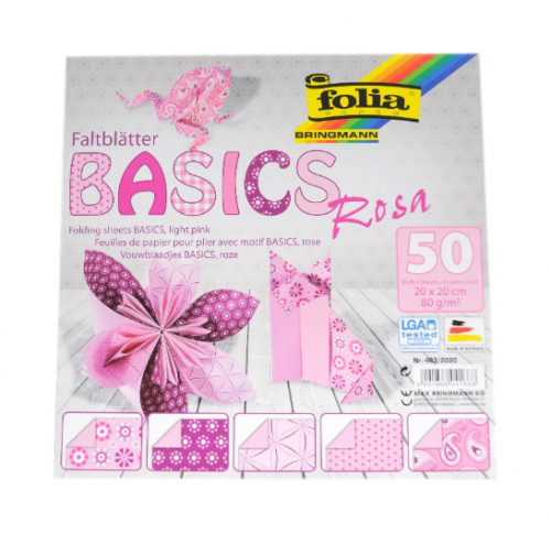 Origami papír Basics 80g/m2 - 10 x 10 cm
