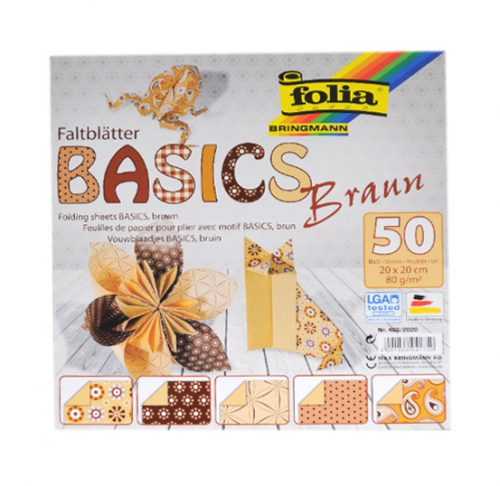 Origami papír Basics 80g/m2 - 20 x 20 cm
