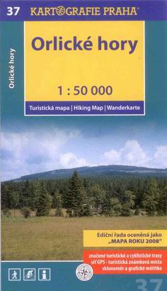 Orlické hory - mapa Kartografie č.37 - 1:50 000