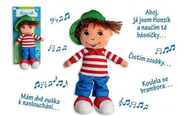 Panenka kluk Honzík hadrový plyš 30 cm česky mluvící
