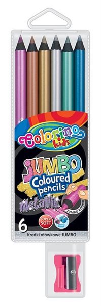 Pastelky Colorino JUMBO - metalické - 6 barev