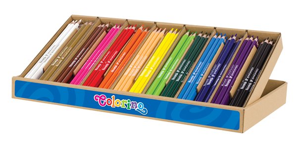 Pastelky Colorino trojhranné - box 12 x 14 barev (168 ks)