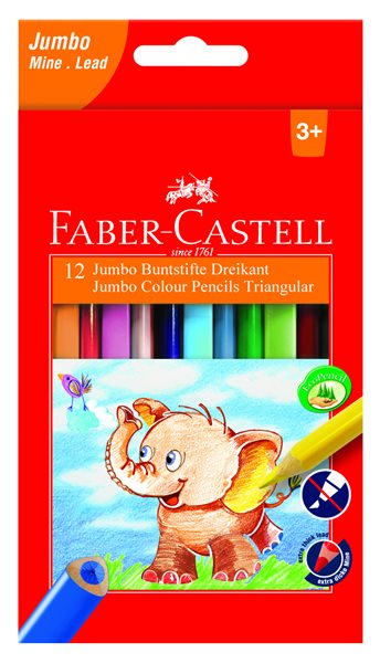 Pastelky Faber-Castell trojhranné EXTRA JUMBO