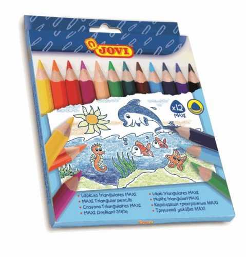 Pastelky JOVI dřevěné Maxi - silné