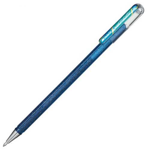 Pentel Dual Metallic Gelové kuličkové pero - modrá/metalická zelená