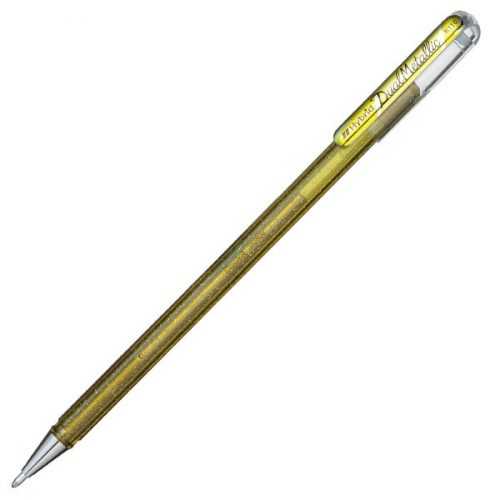 Pentel Dual Metallic Gelové kuličkové pero - zlatá