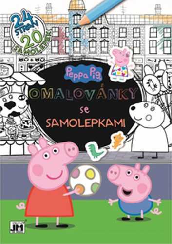 Peppa - Omalovánky se samolepkami A4+ - neuveden