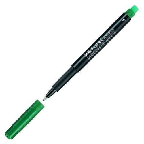 Permanentní popisovač Faber-Castell OHP-MULTIMARK F - zelený