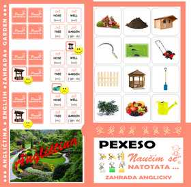 Pexeso Natotata Zahrada anglicky - 26x26
