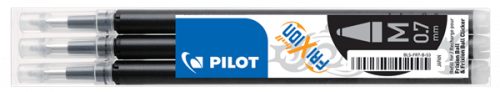 Pilot FriXion Ball 07 Náplň sada 3 ks - černá