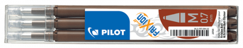 Pilot FriXion Ball 07 Náplň sada 3 ks - hnědá