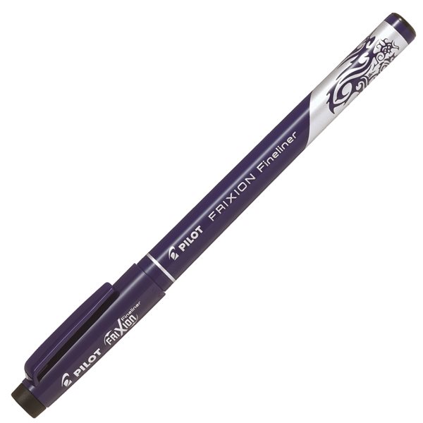 Pilot FriXion Fineliner Gumovací liner - černý