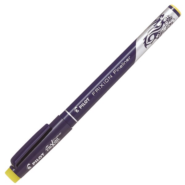 Pilot FriXion Fineliner Gumovací liner - žlutý