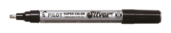 Pilot Super Color Lakový permanentní popisovač 2-4 mm - stříbrný
