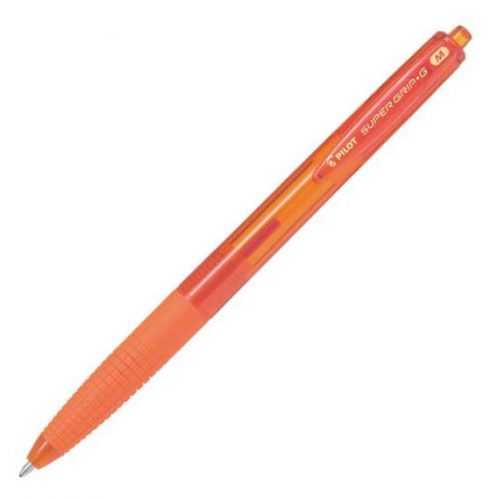 Pilot Super Grip-G Kuličkové pero stiskací hrot M - oranžové