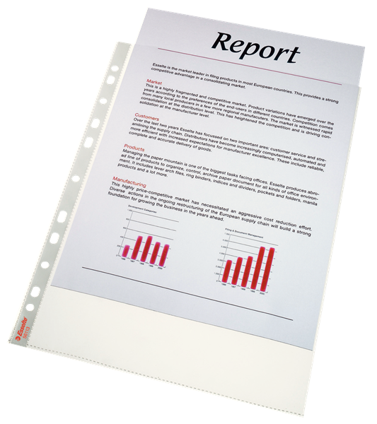 Plastové kapsy Esselte Standard A4 75 mic