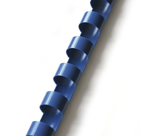 Plastový hřbet 6 mm 100 ks - modrý