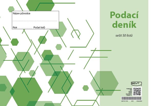 Podací deník - sešit A4