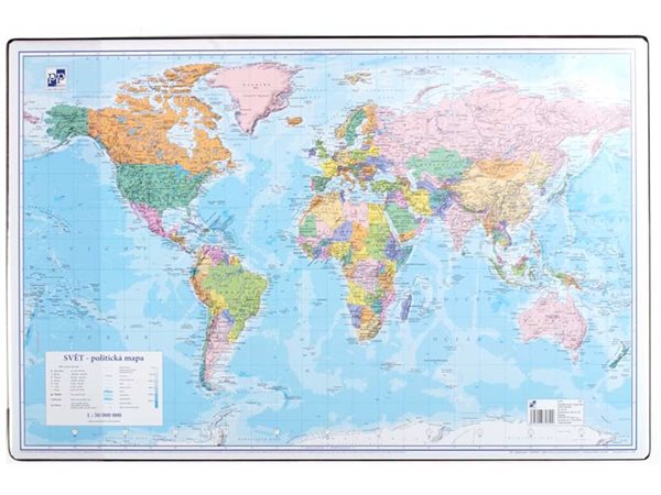 Podložka na stůl 60 × 40 cm - mapa Svět