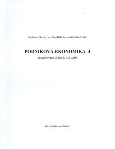 Podniková ekonomika 4 - A4