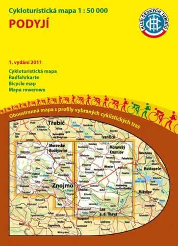 Podyjí - cyklomapa Klub českých turistů 1:50 000 - 1. vydání 2011