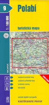 Polabí - mapa KP č.9 - 1:100t - 12x23 cm