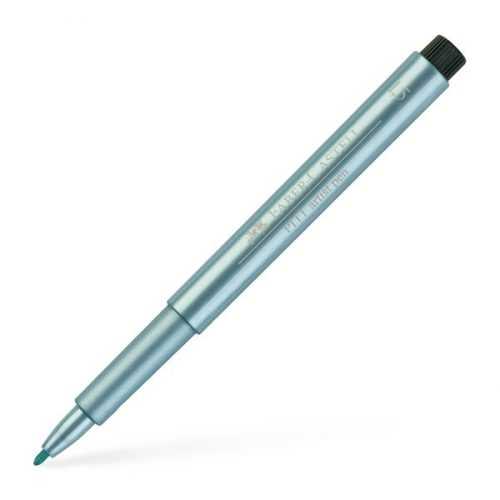 Popisovač Faber-Castell Pitt Artist Pen B Metalický - Modrá