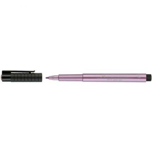 Popisovač Faber-Castell Pitt Artist Pen B Metalický - Rubínová