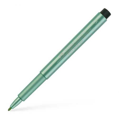 Popisovač Faber-Castell Pitt Artist Pen B Metalický - Zelená