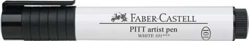 Popisovač Faber-Castell Pitt Artist Pen Big Brush - bílá