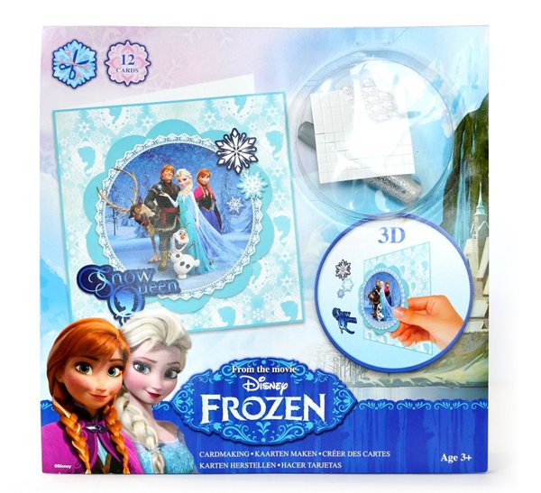 Přání kreativní 3D Frozen - Ledové království