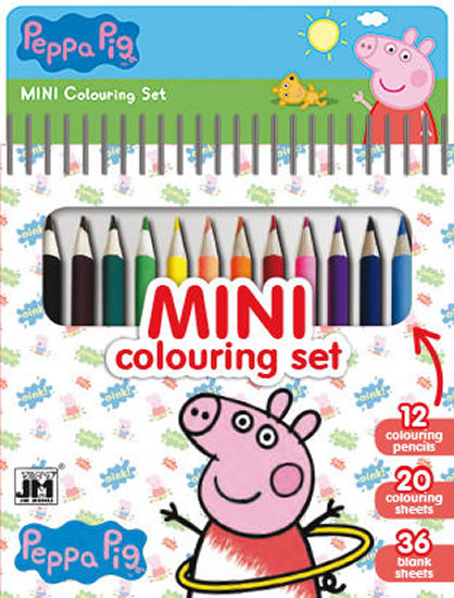 Prasátko Peppa - Mini set s pastelkami - neuveden