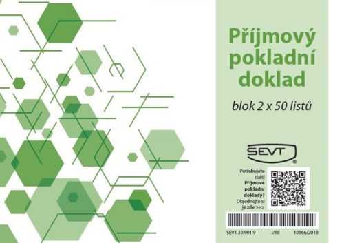 Příjmový pokladní doklad - číslovaný - blok A6