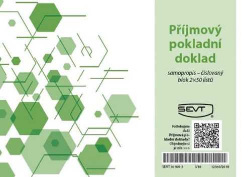 Příjmový pokladní doklad samopropis - číslovaný - blok A6
