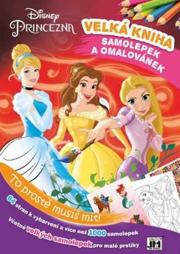 Princezny - Kniha samolepek a omalovánek - neuveden