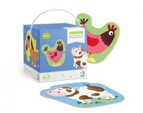 Puzzle 2-3-4 dílků - domácí zvířata