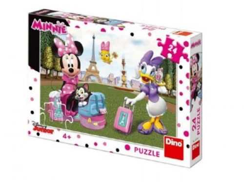 Puzzle Minnie v Paříži 24 dílků