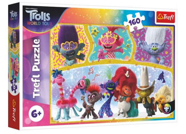 Puzzle Trolls world tour Šťastný svět Trollů 41x 27