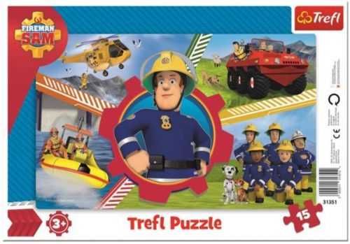 Puzzle deskové Požárník Sam 33 x 23 cm