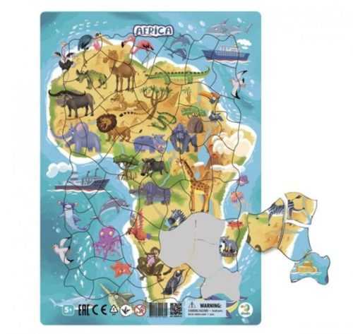 Puzzle rámové - zvířata Afriky