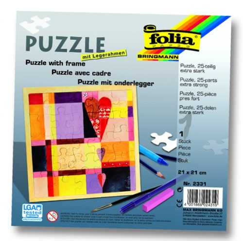 Puzzle s rámečkem 21 x 21 cm